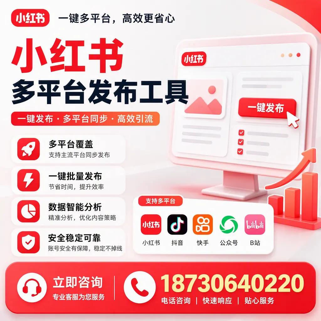 小红书多平台发布工具在 六安 的应用与优势解析